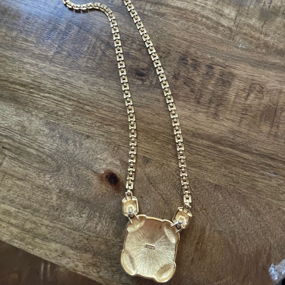 Creme and gold vintage Monet necklace - Picture 3 of 5